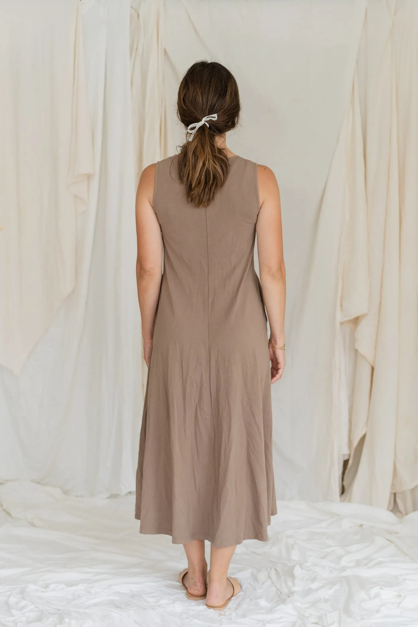 Cruise Midi Dress - Dark Umber