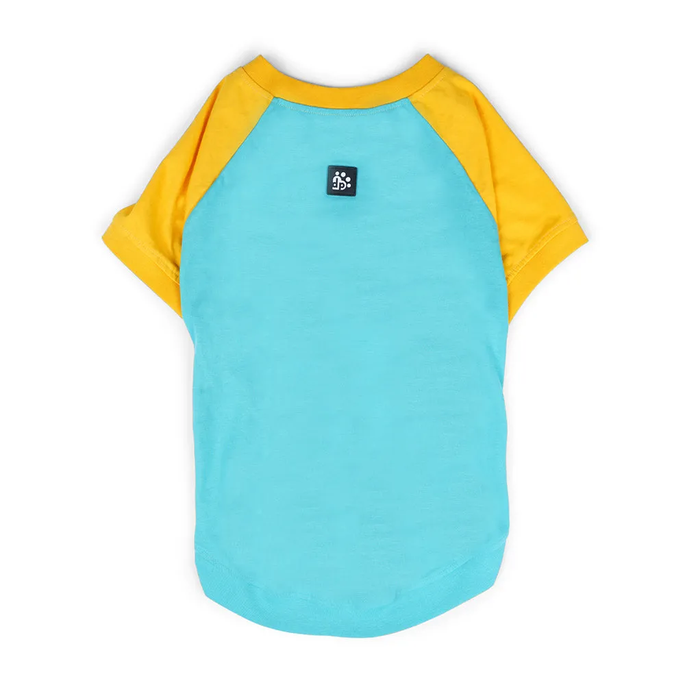 Dear Pet Sea Green & Yellow Dog T-Shirt