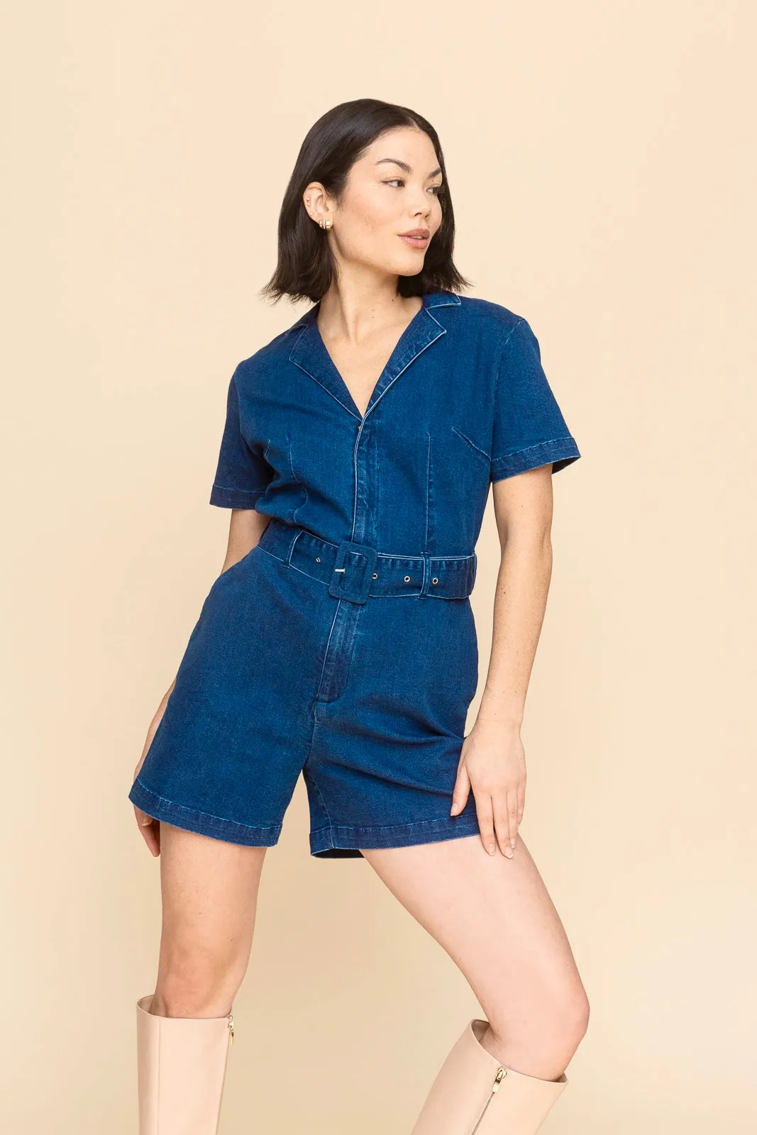 Denim Romper (Final Sale)