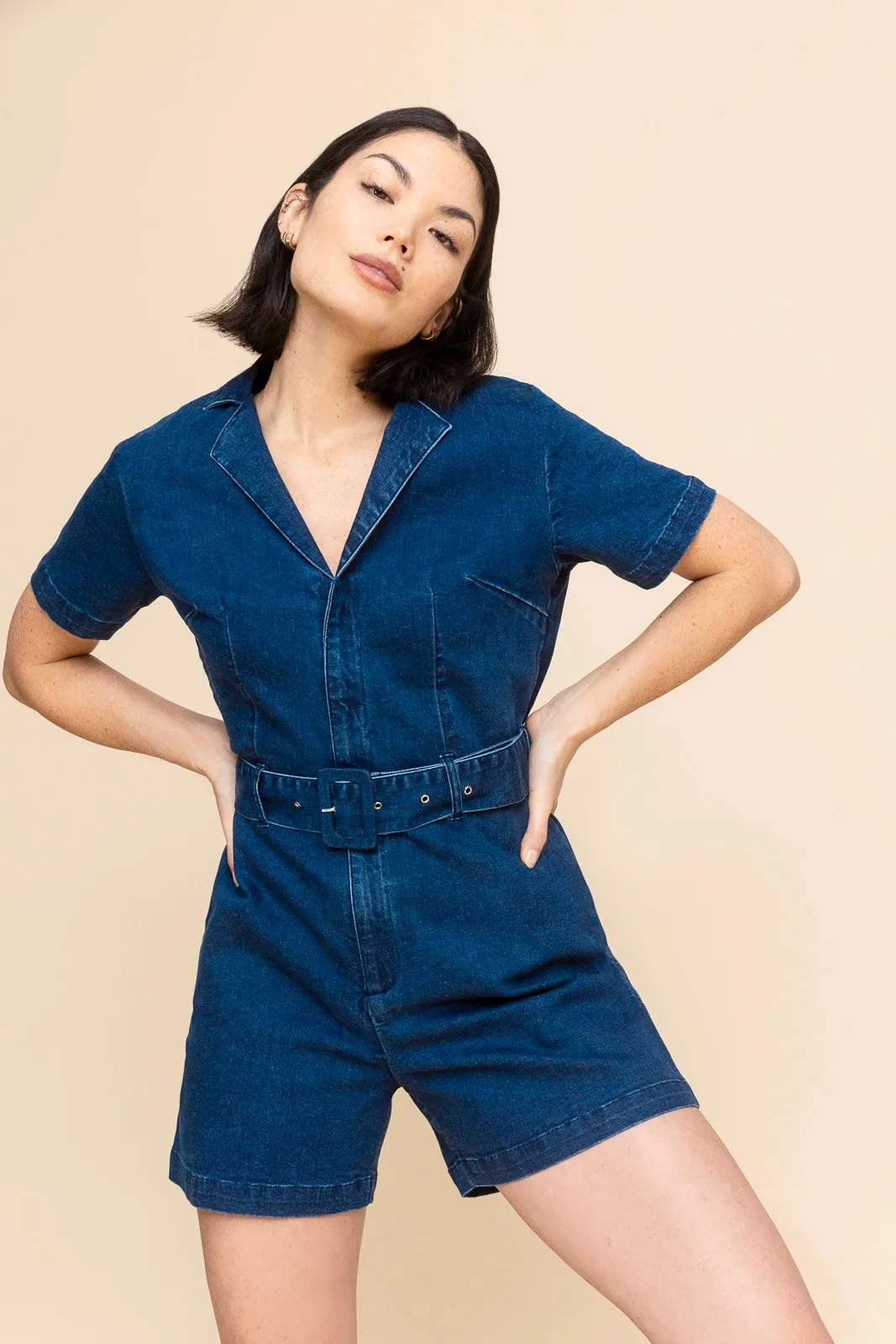 Denim Romper (Final Sale)