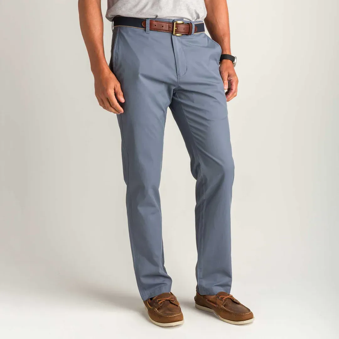 Duck Head Men's Harbor Performance Chino/ Slate Blue