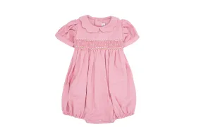 Elena Smock Romper - Pink