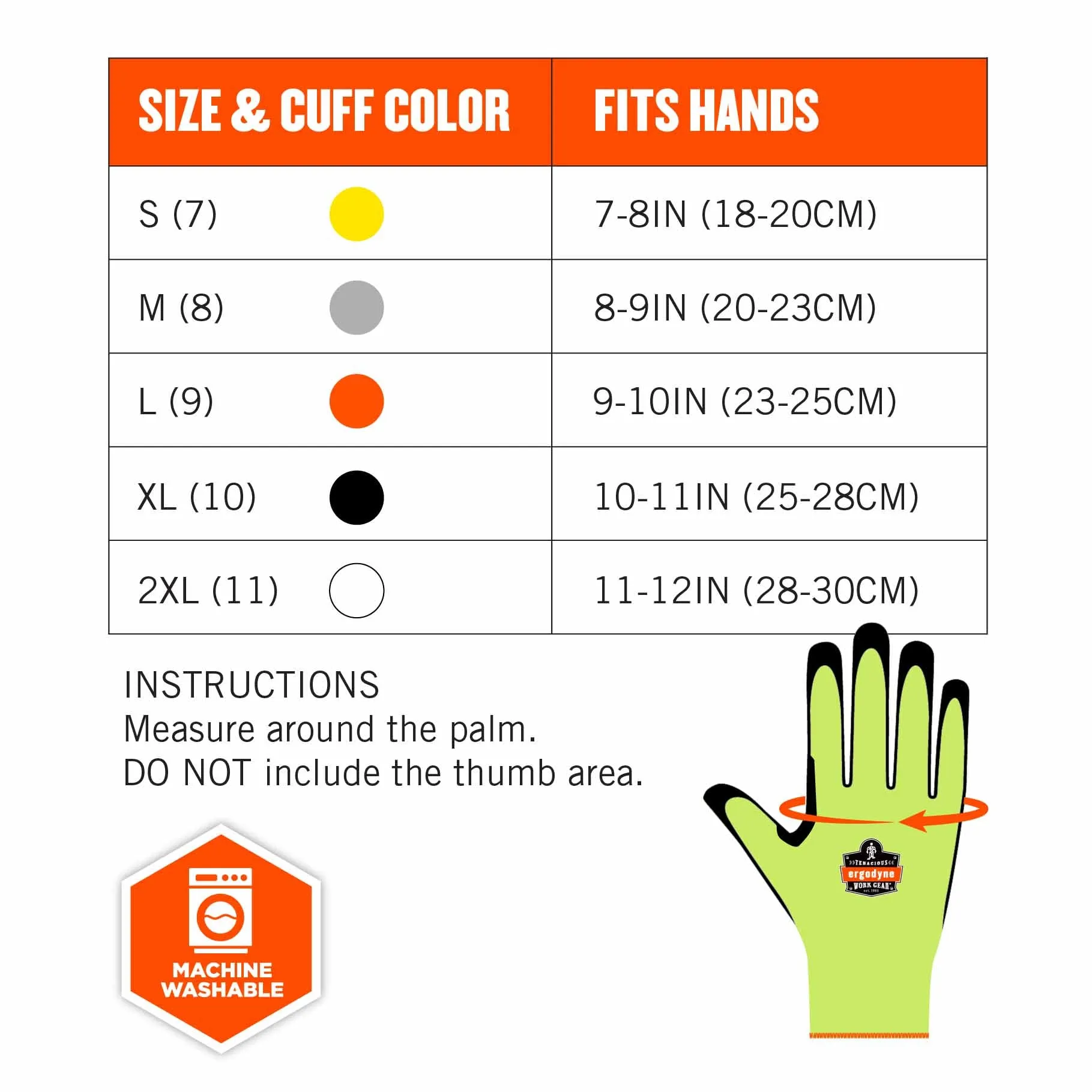 Ergodyne 17814 7041 L Lime ANSI A4 Nitrile-Coated CR Gloves