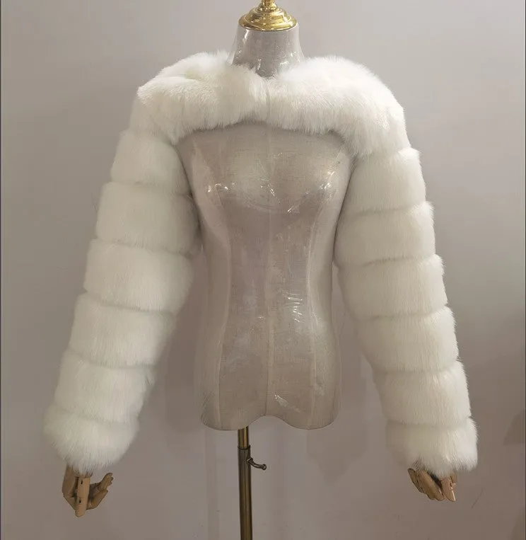 Fashion faux fur jacket（AY1360)