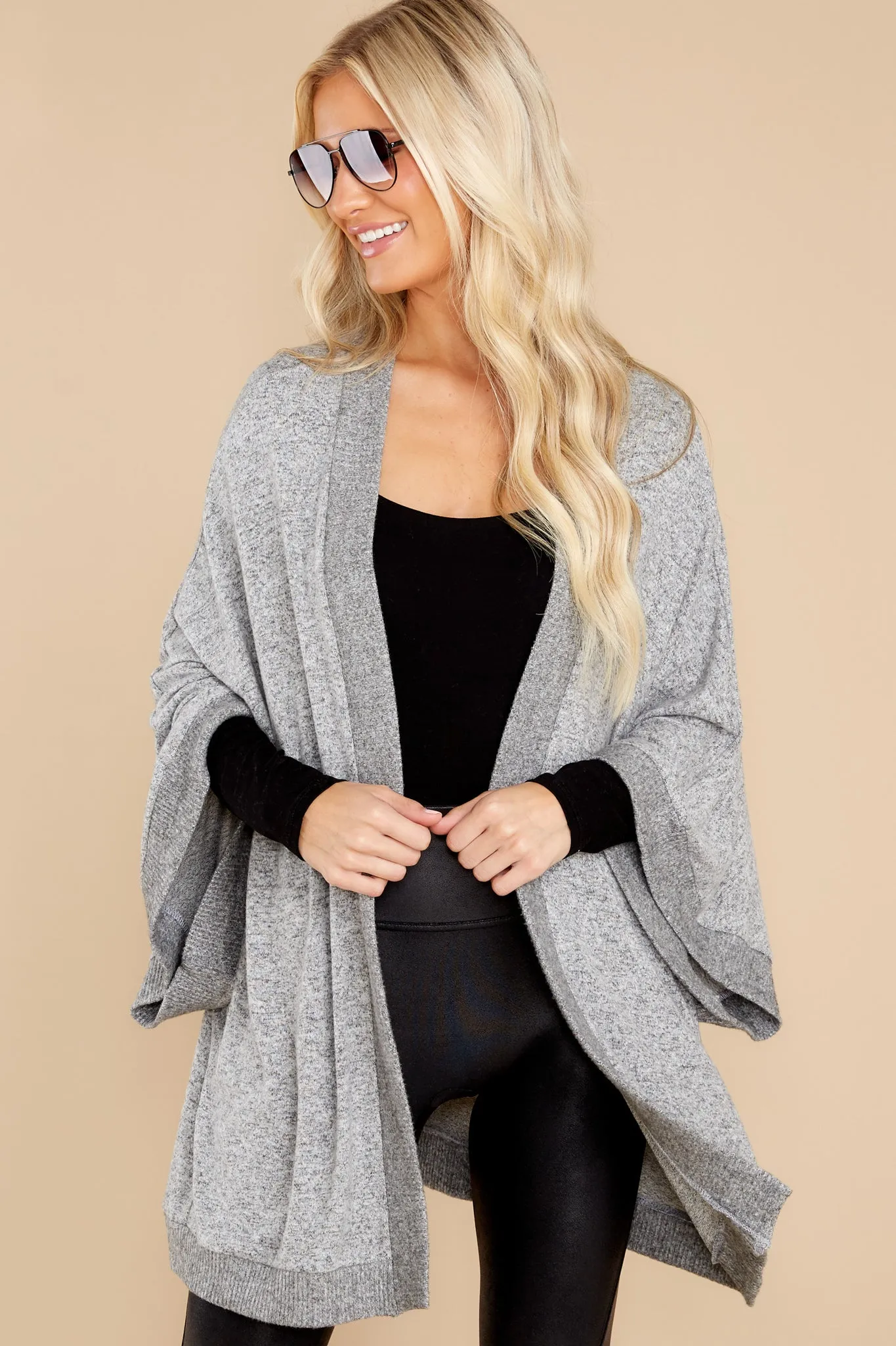 First Sunrise Heather Grey Cardigan