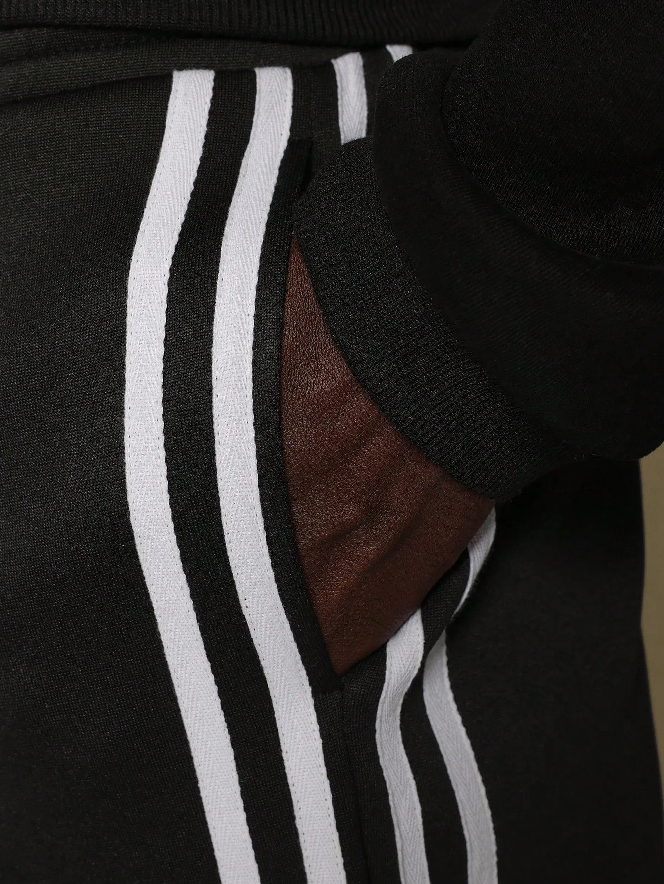 Flare Fit Sweatpants With Side Split And Stripe Tape Detail & Label