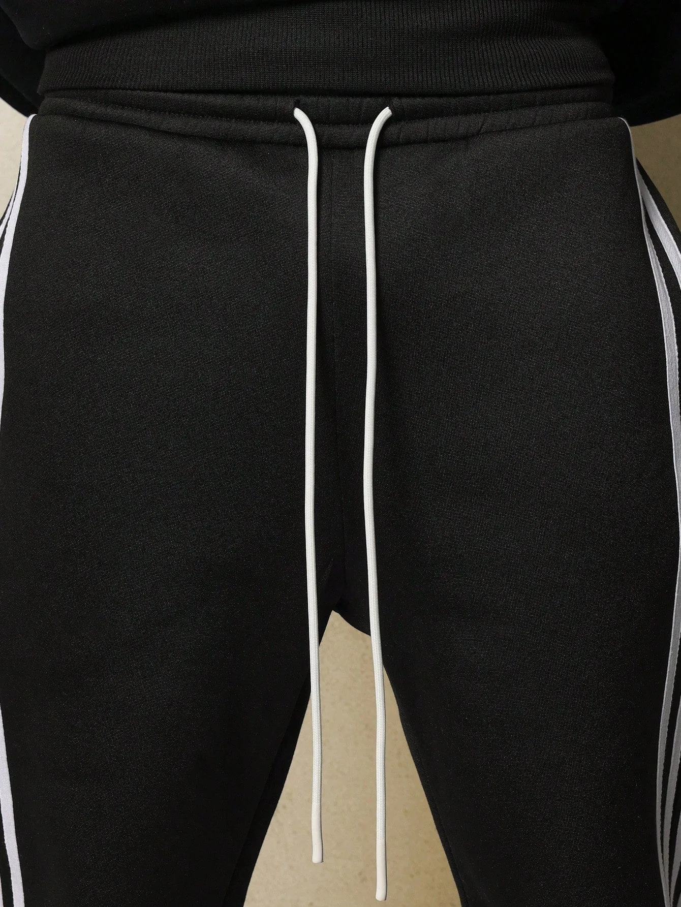 Flare Fit Sweatpants With Side Split And Stripe Tape Detail & Label