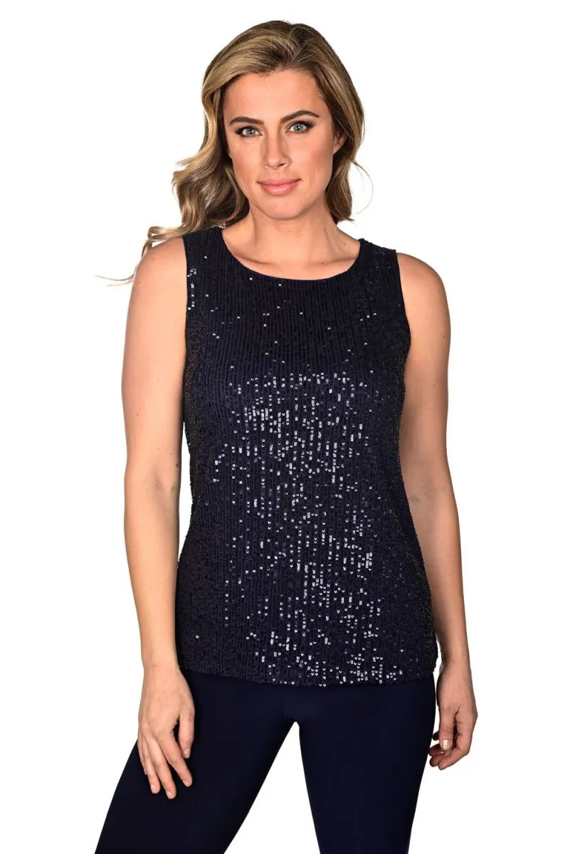 Frank Lyman  Navy 2 piece sequin set