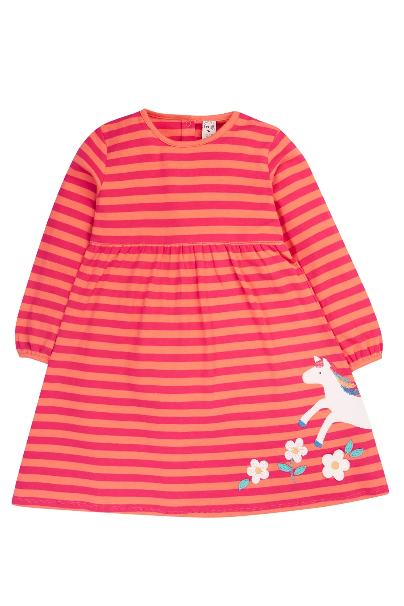 Frugi Baby Girls Dolcie Unicorn Dress