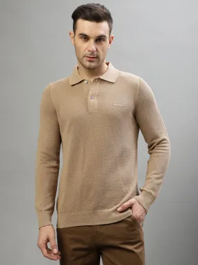 Gant Men Solid Polo Neck Full Sleeves Sweater