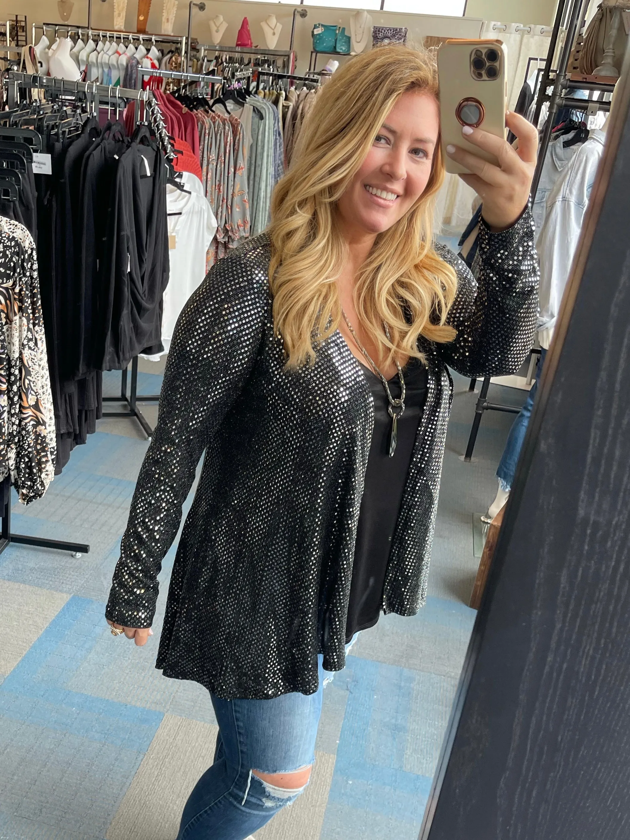 Gia Shimmer Cardigan