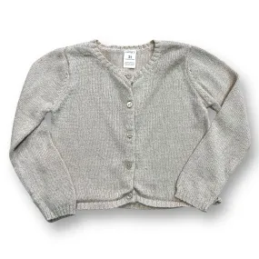 Girls Carter's Size 3T Shimmery Gold Dressy Cardigan Sweater