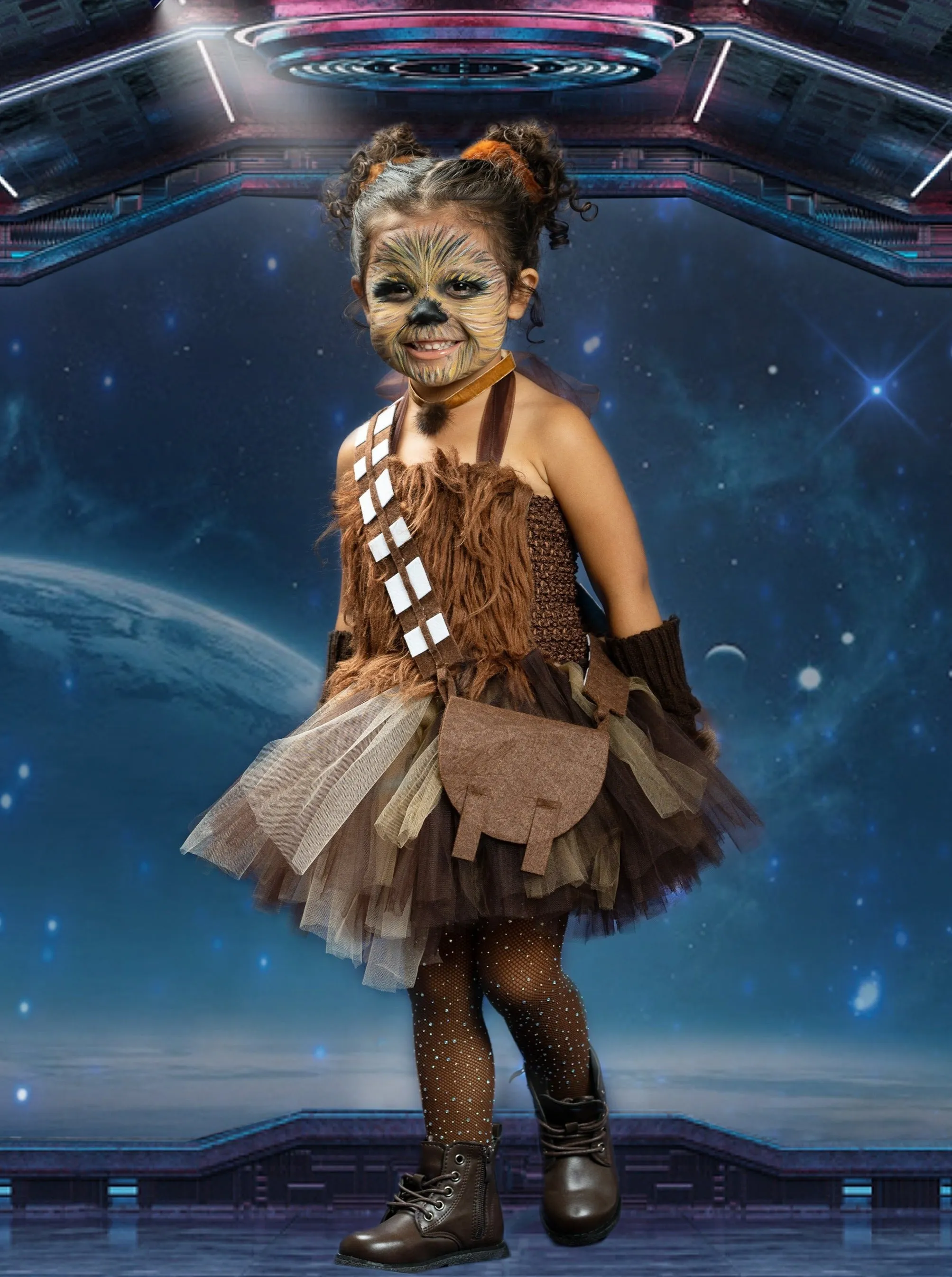 Girls Wookiee Star Wars-Inspired Tutu Cosutme Dress