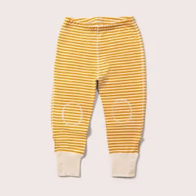 Gold Striped Extra Long Adaptive Joggers