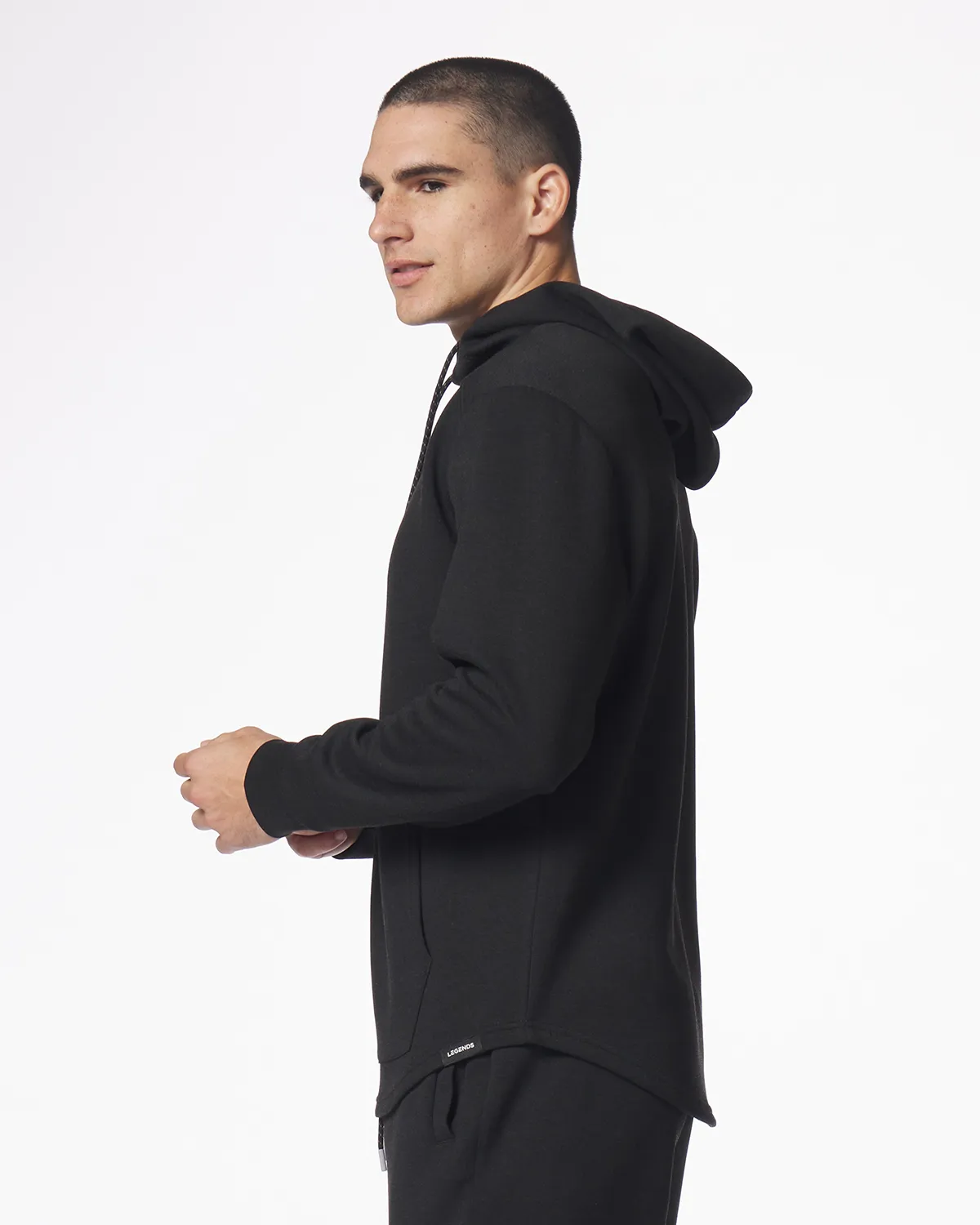 Hawthorne Tech Hoodie Black Heather