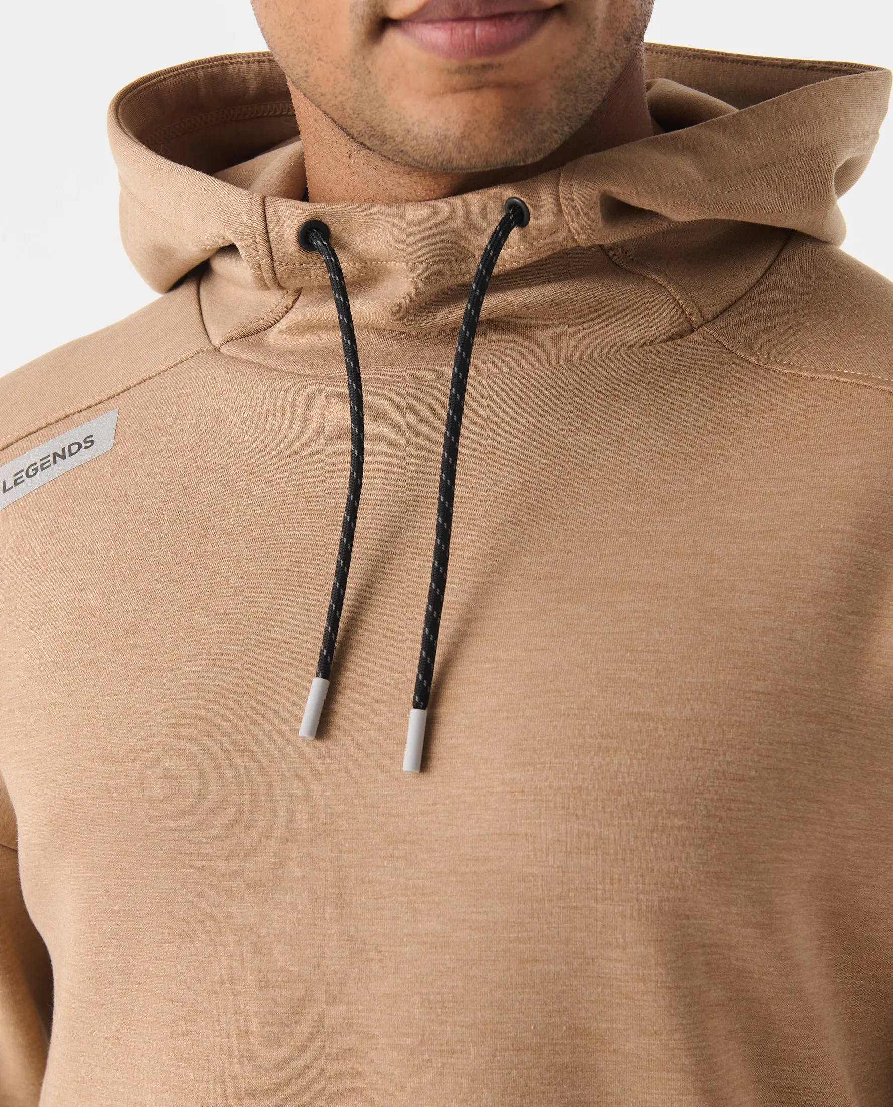 Hawthorne Tech Hoodie Camel Heather