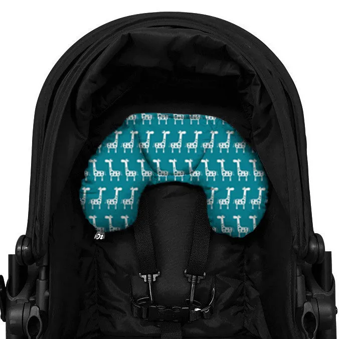 Head Hugger Neck Support - Teal Giraffe