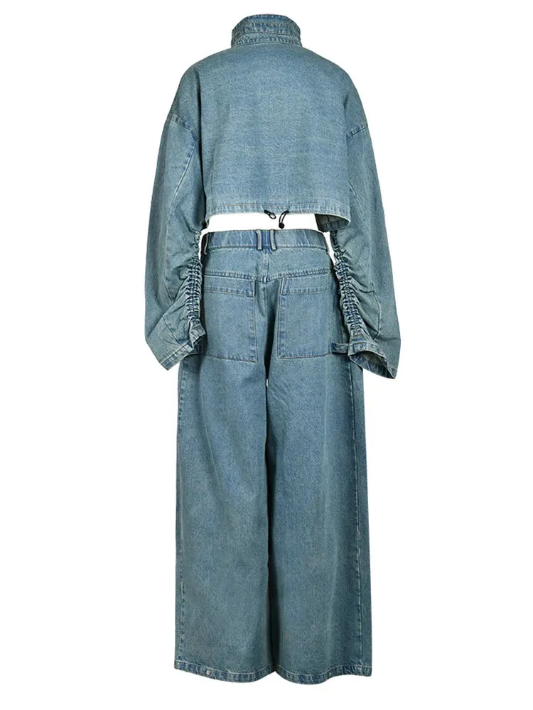 HEYFANCYSTYLE Signature Cozy Denim 2-Piece Set