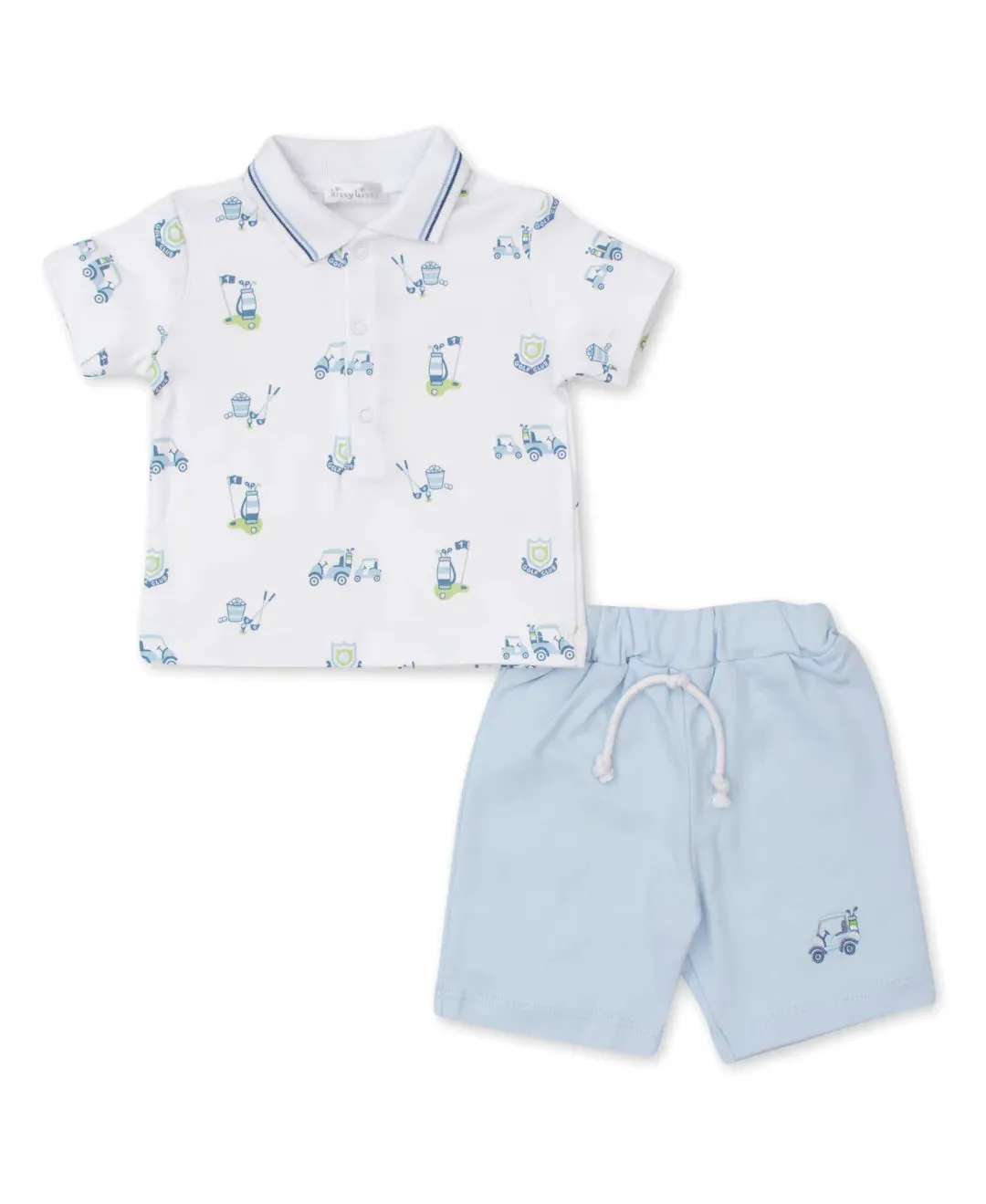 Hole In One Blue Bermuda Set