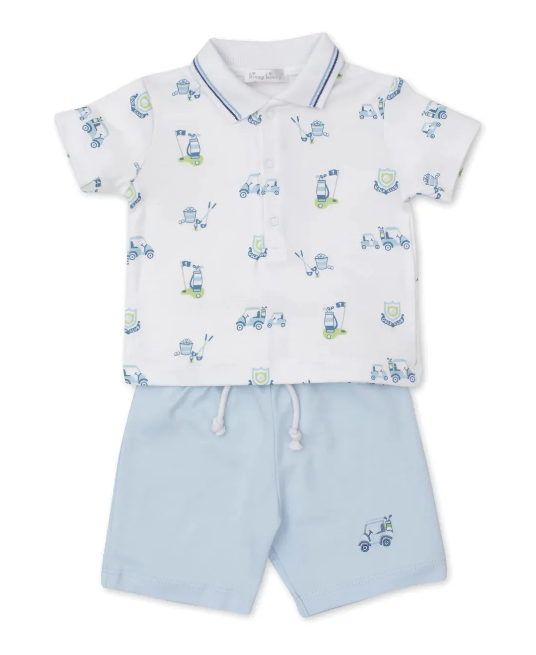 Hole In One Blue Bermuda Set