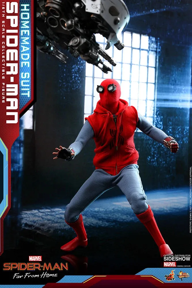 HOT TOYS MARVEL SPIDER-MAN FAR FROM HOME (HOMEMADE SUIT VERSION) COLLECTIBLE FIGURE 1/6TH SCALE - MMS552