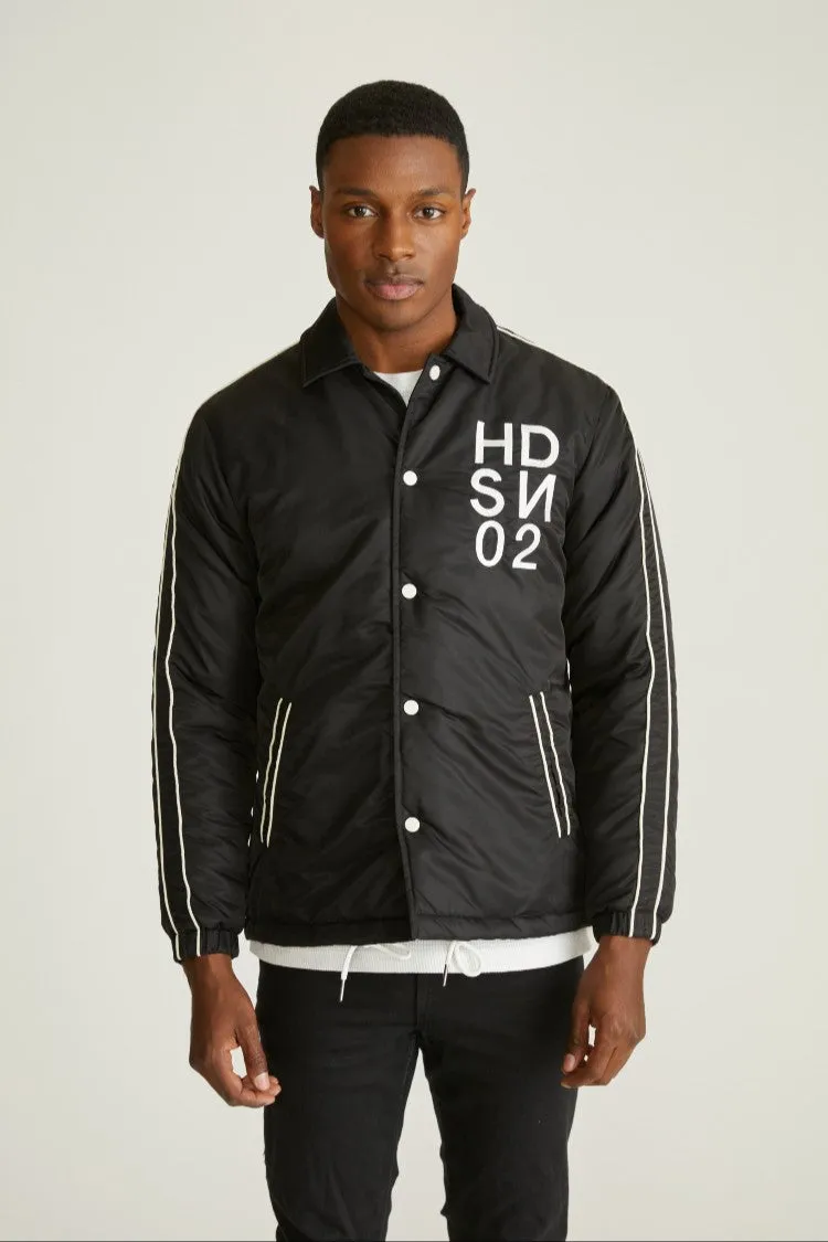 Hudson Jeans Men's Nylon Coaches Jacket