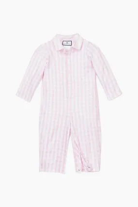 Infant Pink Gingham Romper