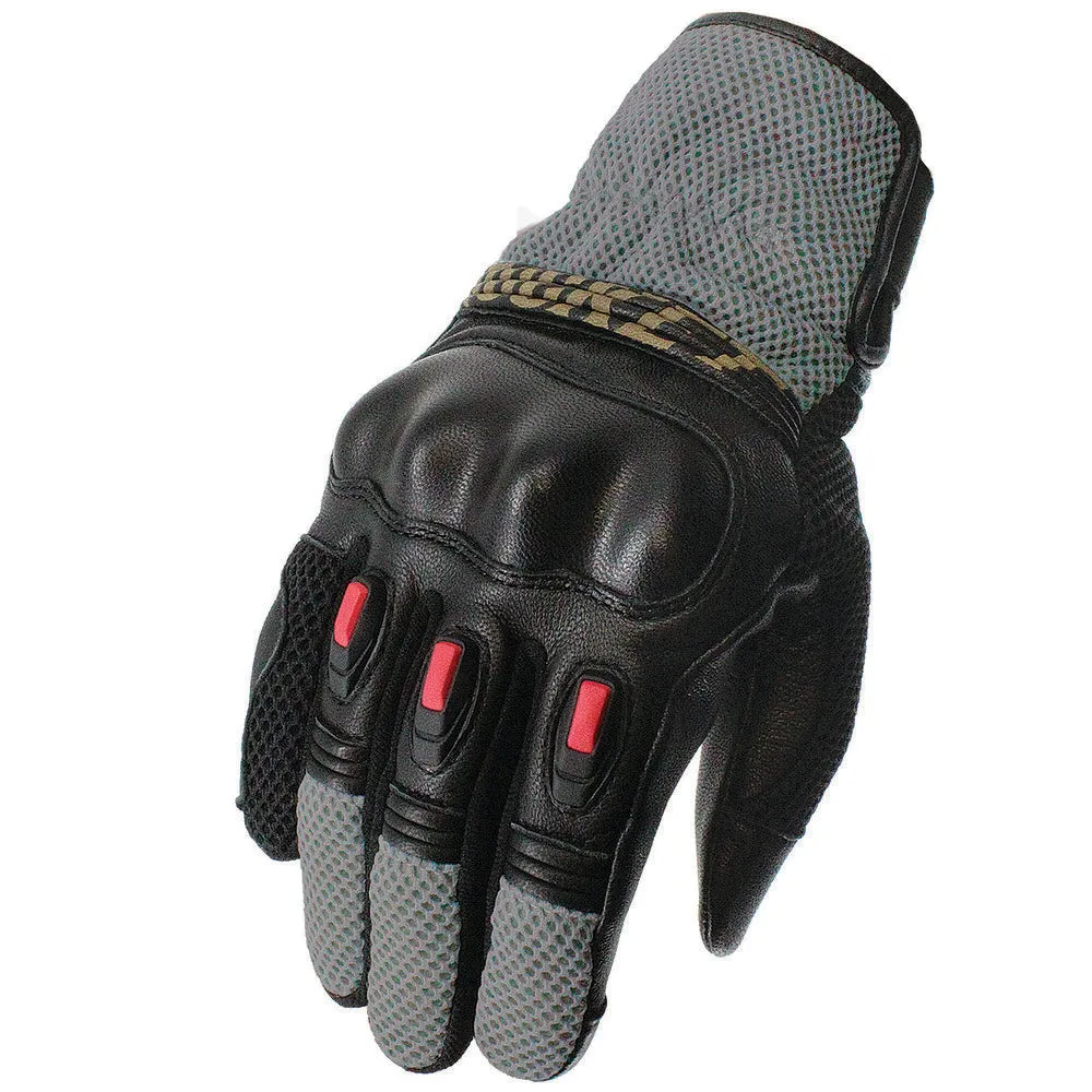 Joe Rocket Seeker Mens Hybrid Gloves Black/Grey