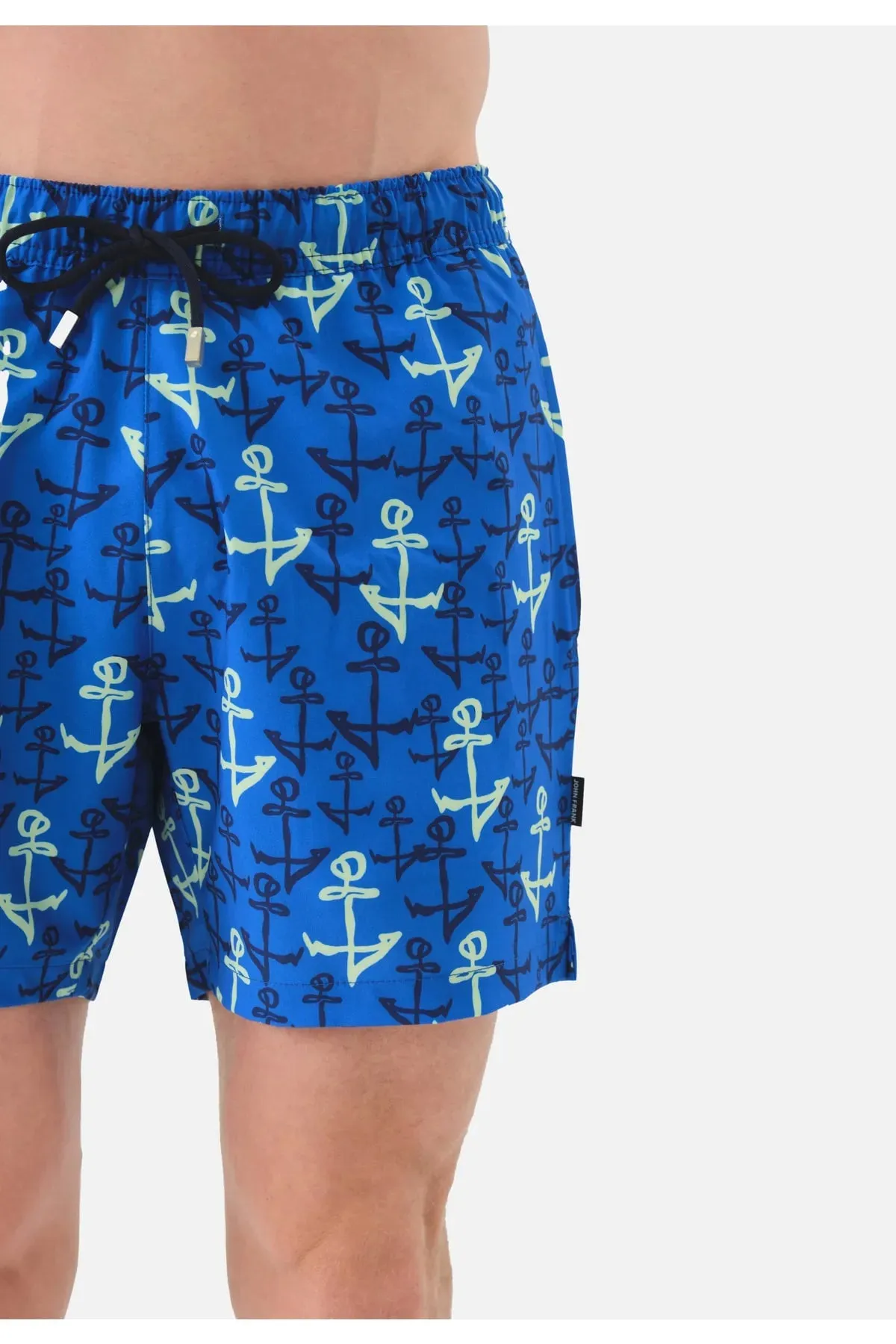 John Frank Men's  Patterned Swim Shorts