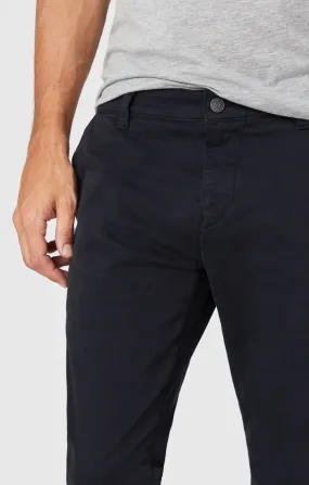 JOHNNY SLIM CHINO PANTS IN DEEP NAVY SATEEN