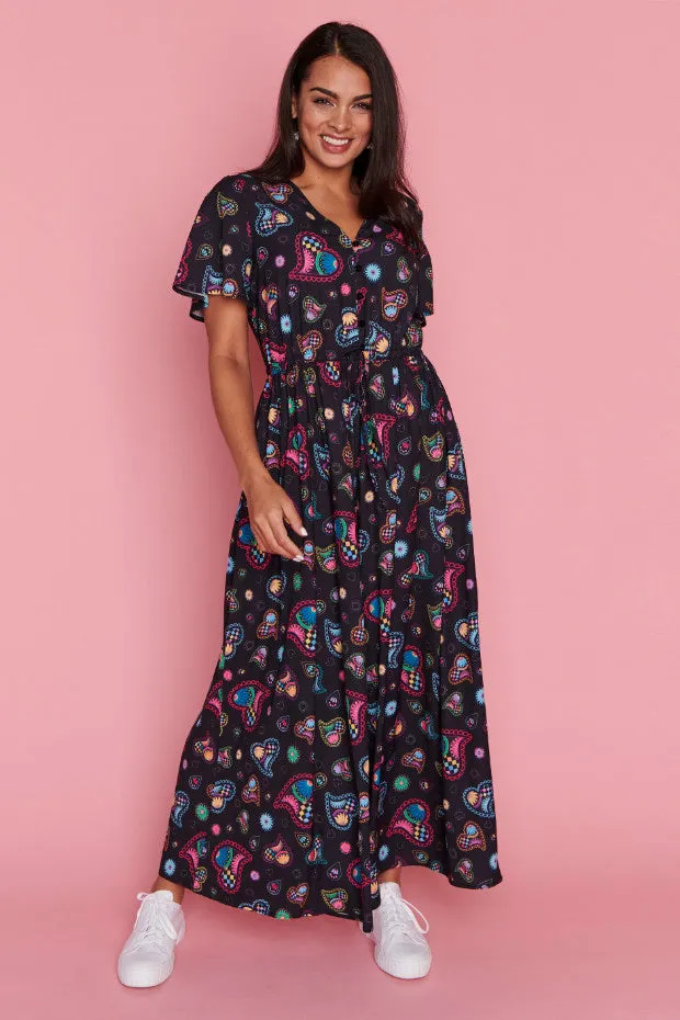 Justine Paisley Hearts Jumpsuit