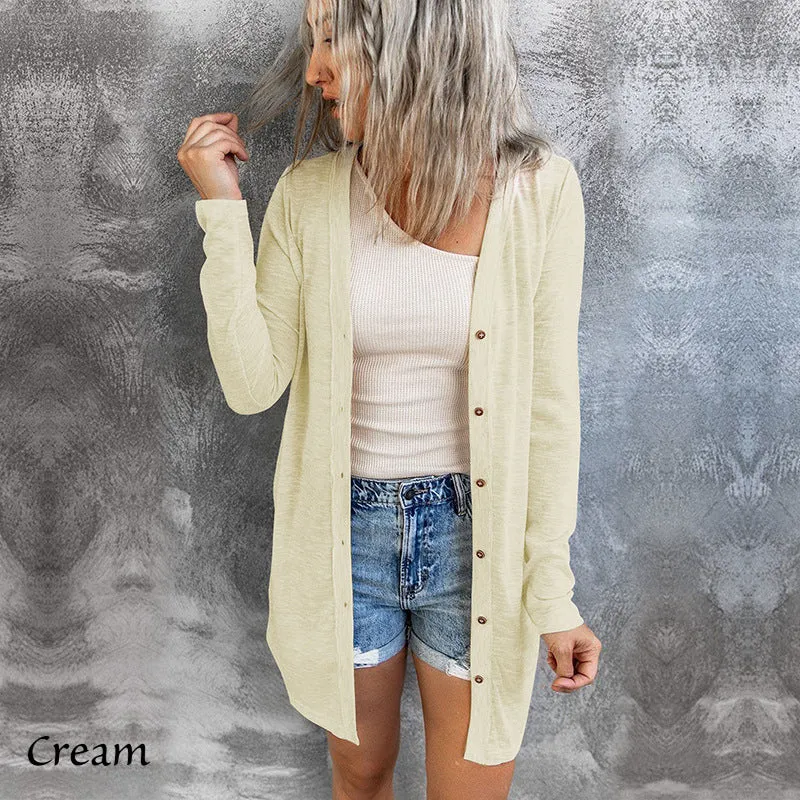 Kaci Button Cardigan