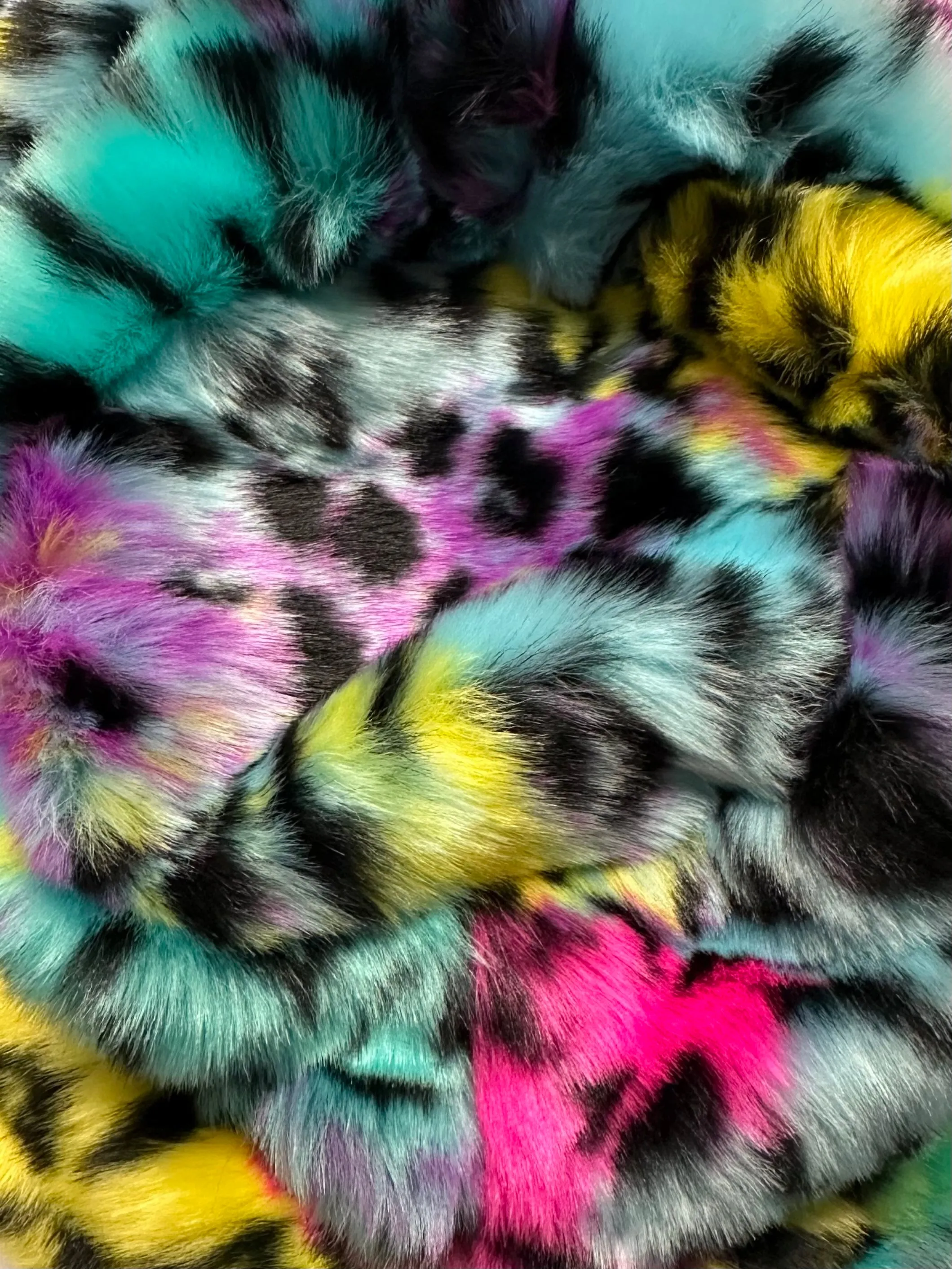 Kaleidodope Reversible Faux Fur Jacket