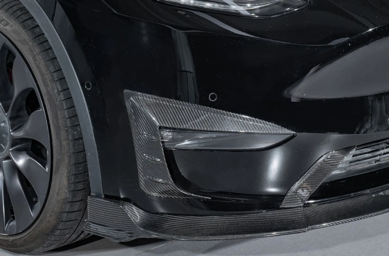 Karbel Carbon Pre-preg Carbon Fiber Upper Valences for Tesla Model Y / Performance