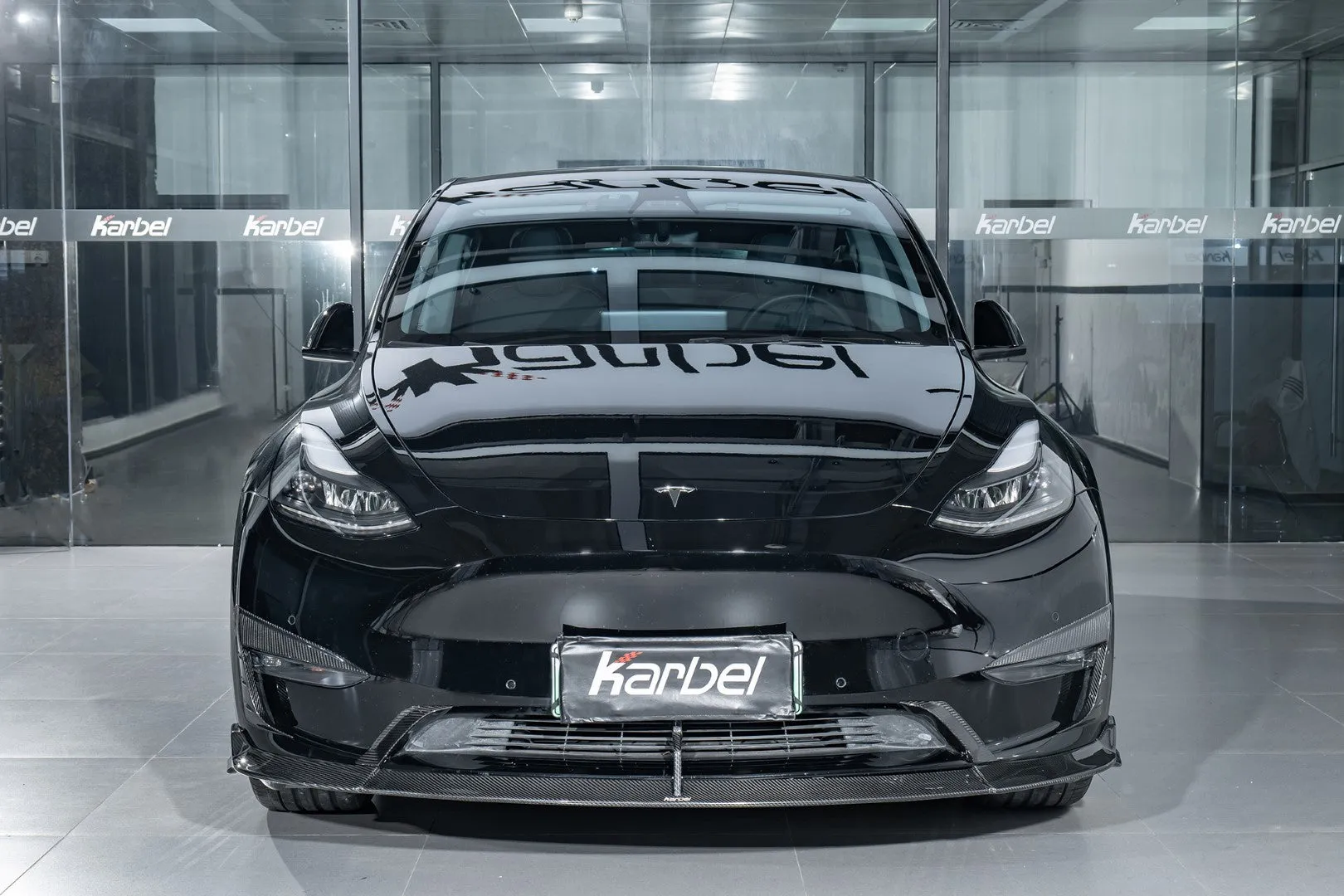 Karbel Carbon Pre-preg Carbon Fiber Upper Valences for Tesla Model Y / Performance