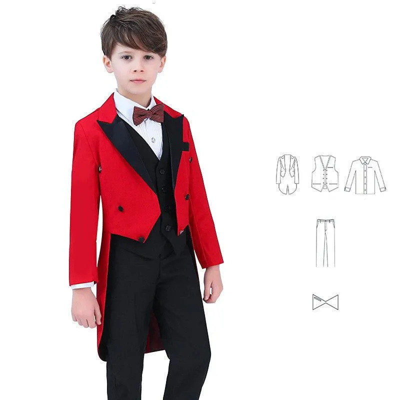 Kids' Formal Tuxedo Costume for Boys Perfect for Performances and Special Events