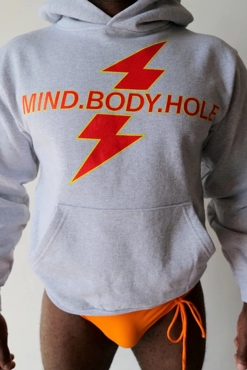 K.INGSLEY Light Grey MIND.BODY.HOLE Hoodie