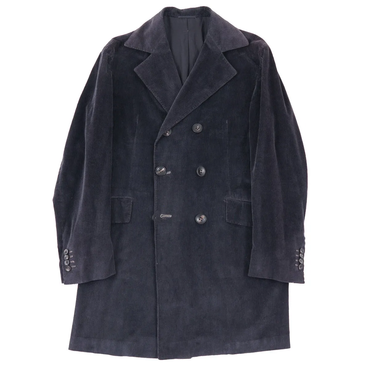 Kiton Cotton-Cashmere Corduroy Overcoat