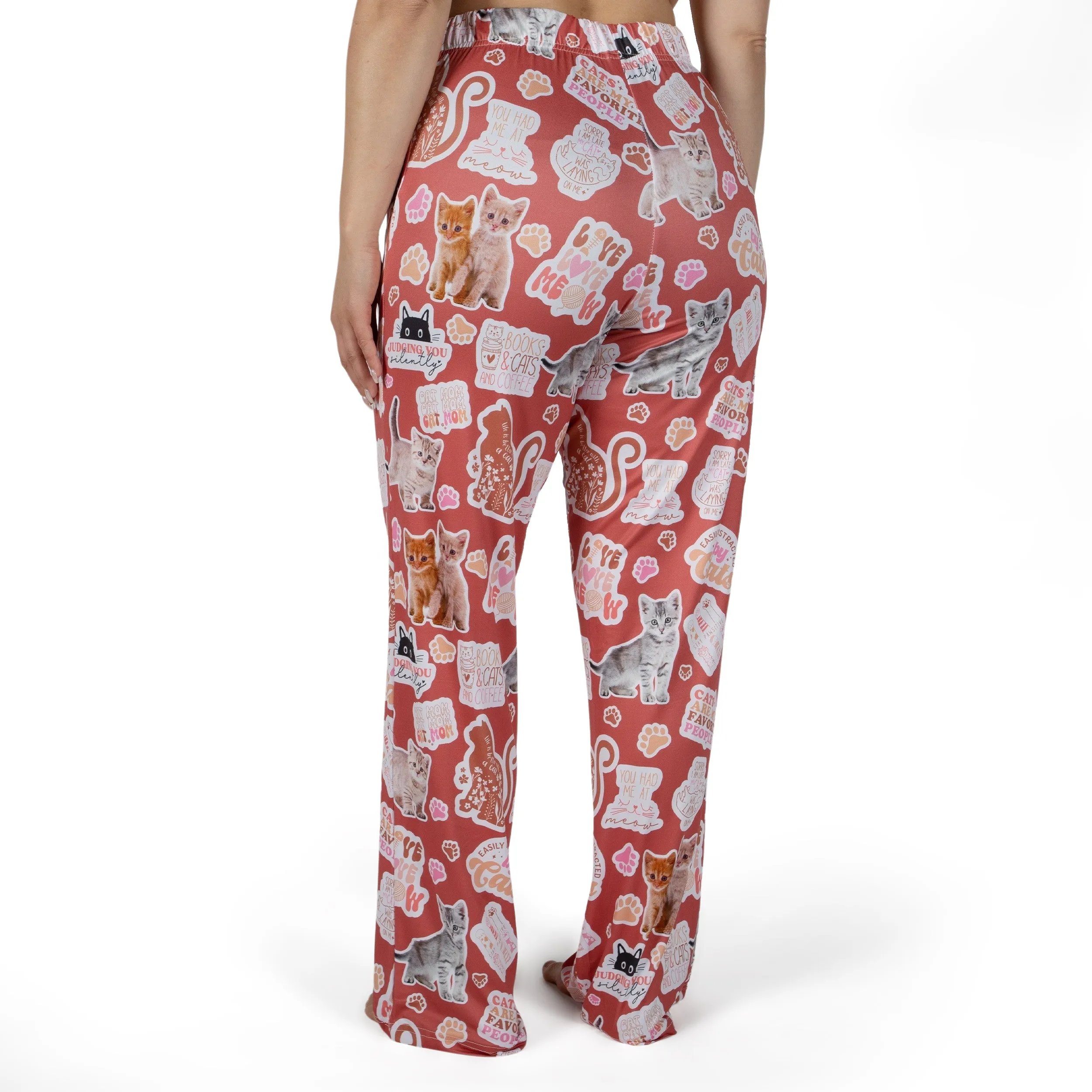 Kitten Stickers Lounge Pants