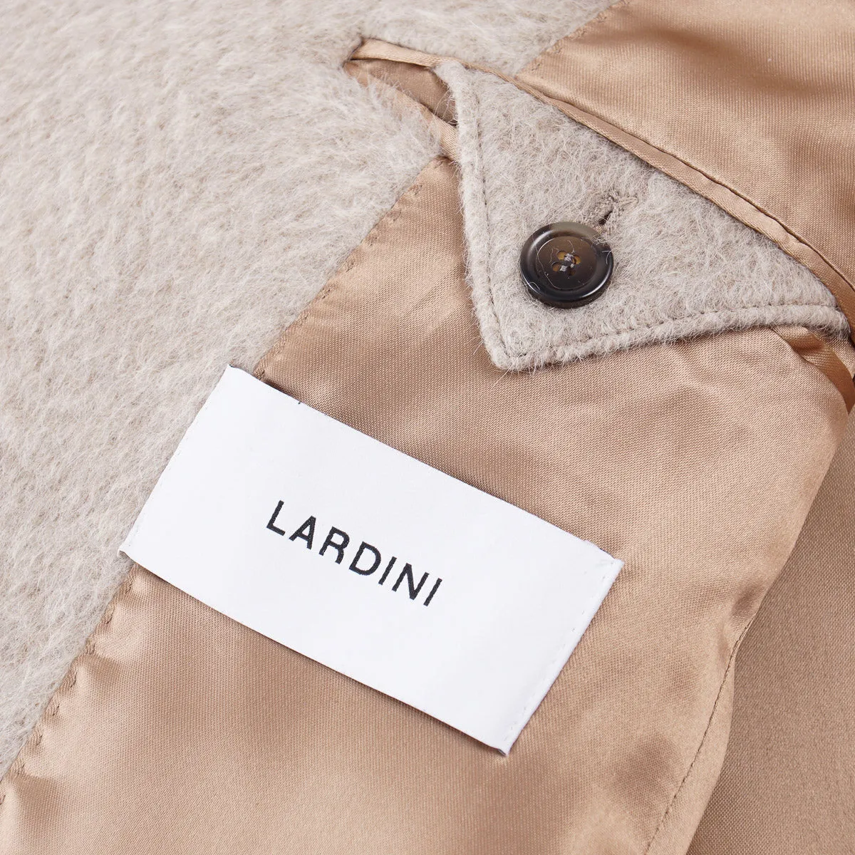 Lardini Plush Alpaca and Wool Overcoat