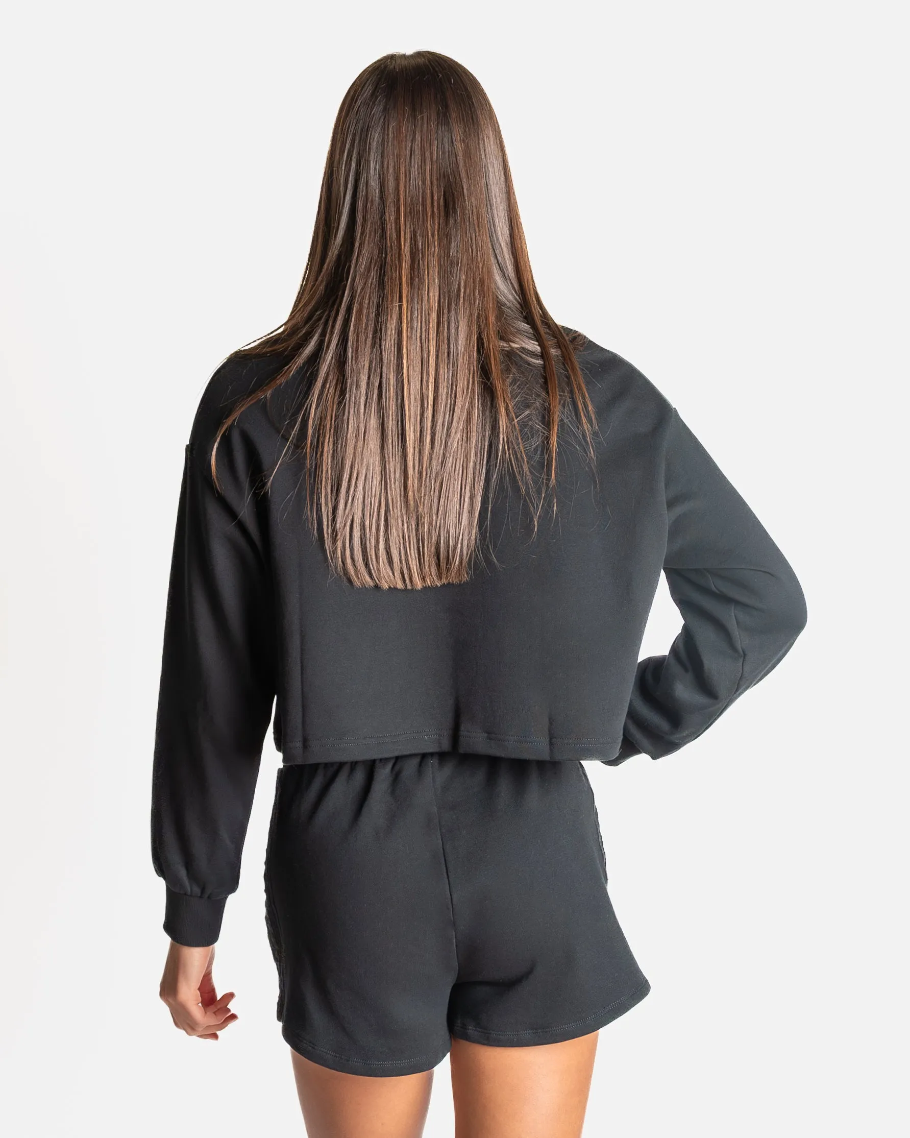 Leisure Quarter Zip - Black (Final Sale)