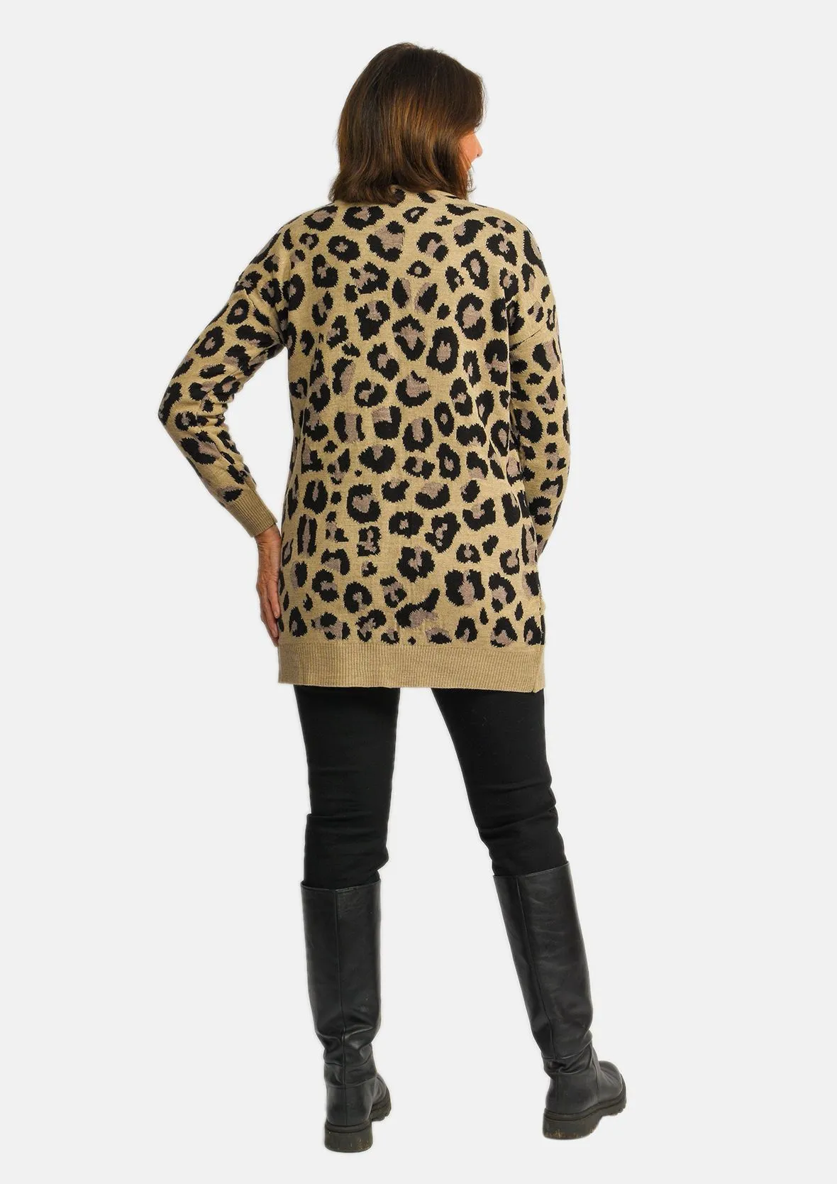 Leopard Knit Cardigan