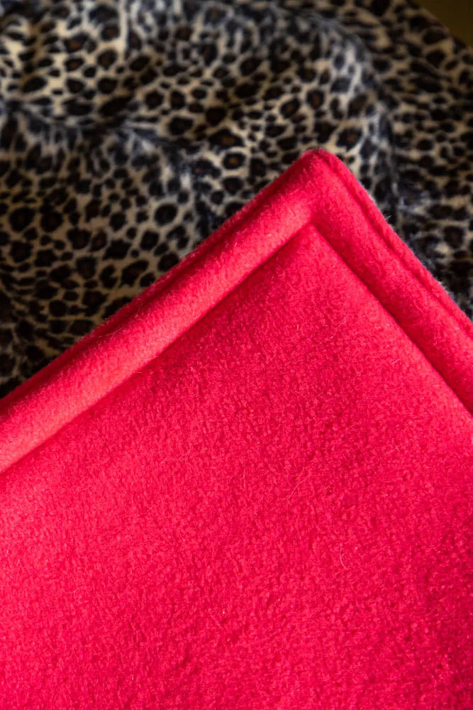 Leopard Print Pet Padded Blanket