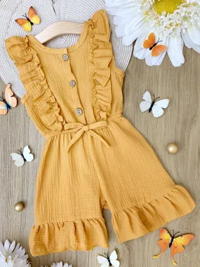 Let's Go To The Beach Ruffled Romper