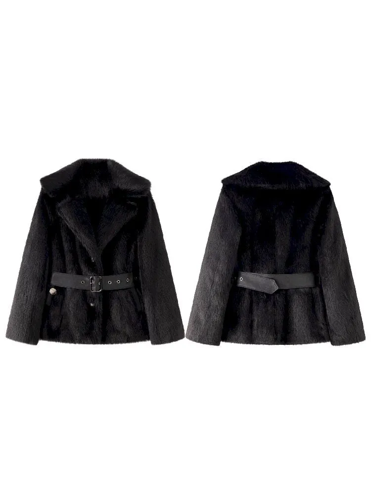 Long Sleeve Fur Coat【s0000011229】