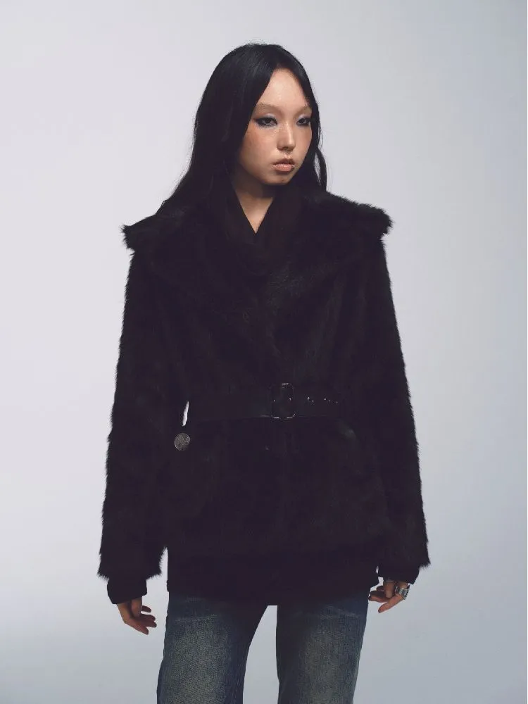 Long Sleeve Fur Coat【s0000011229】