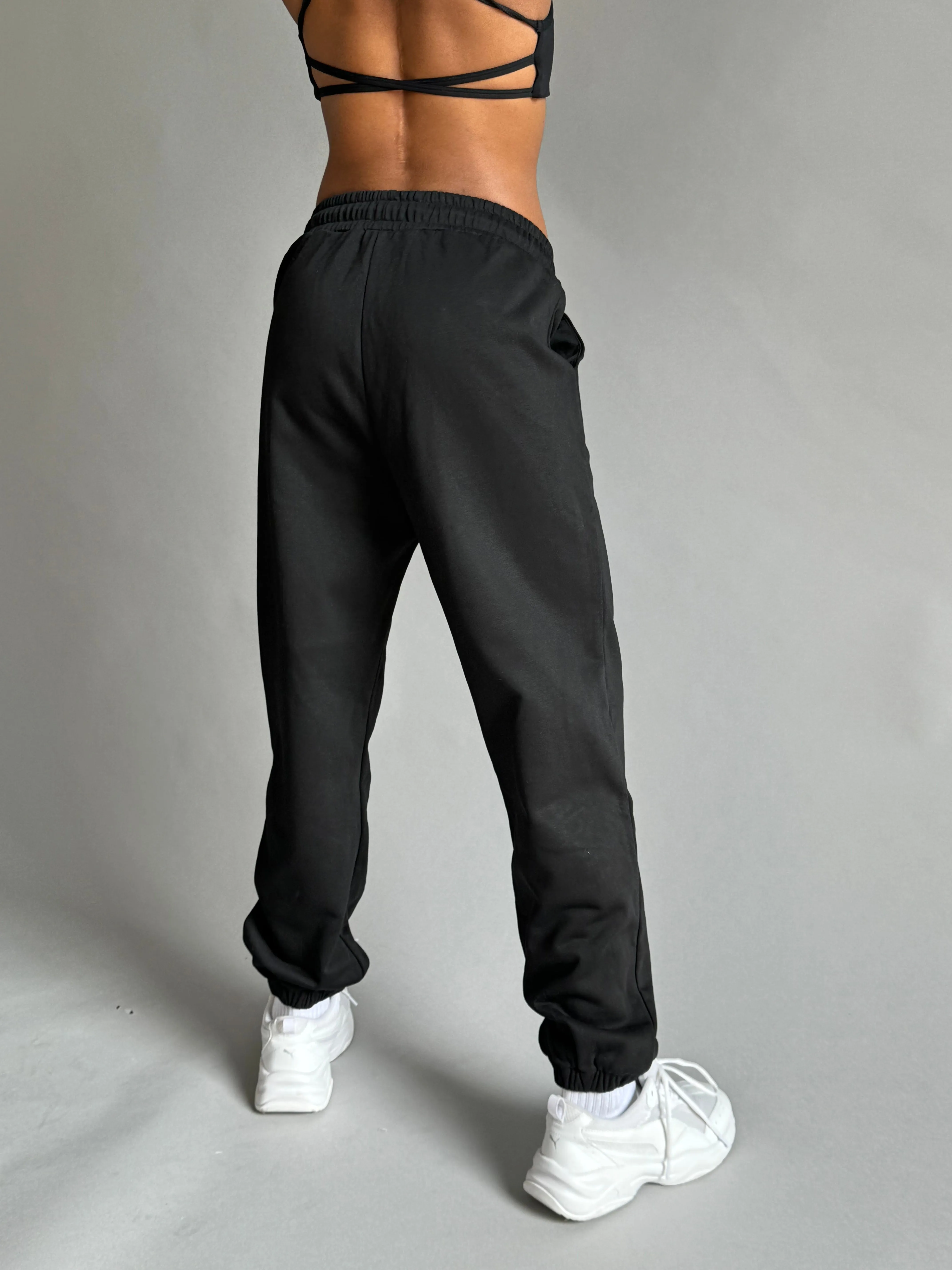 Loose Training Joggers  - Black