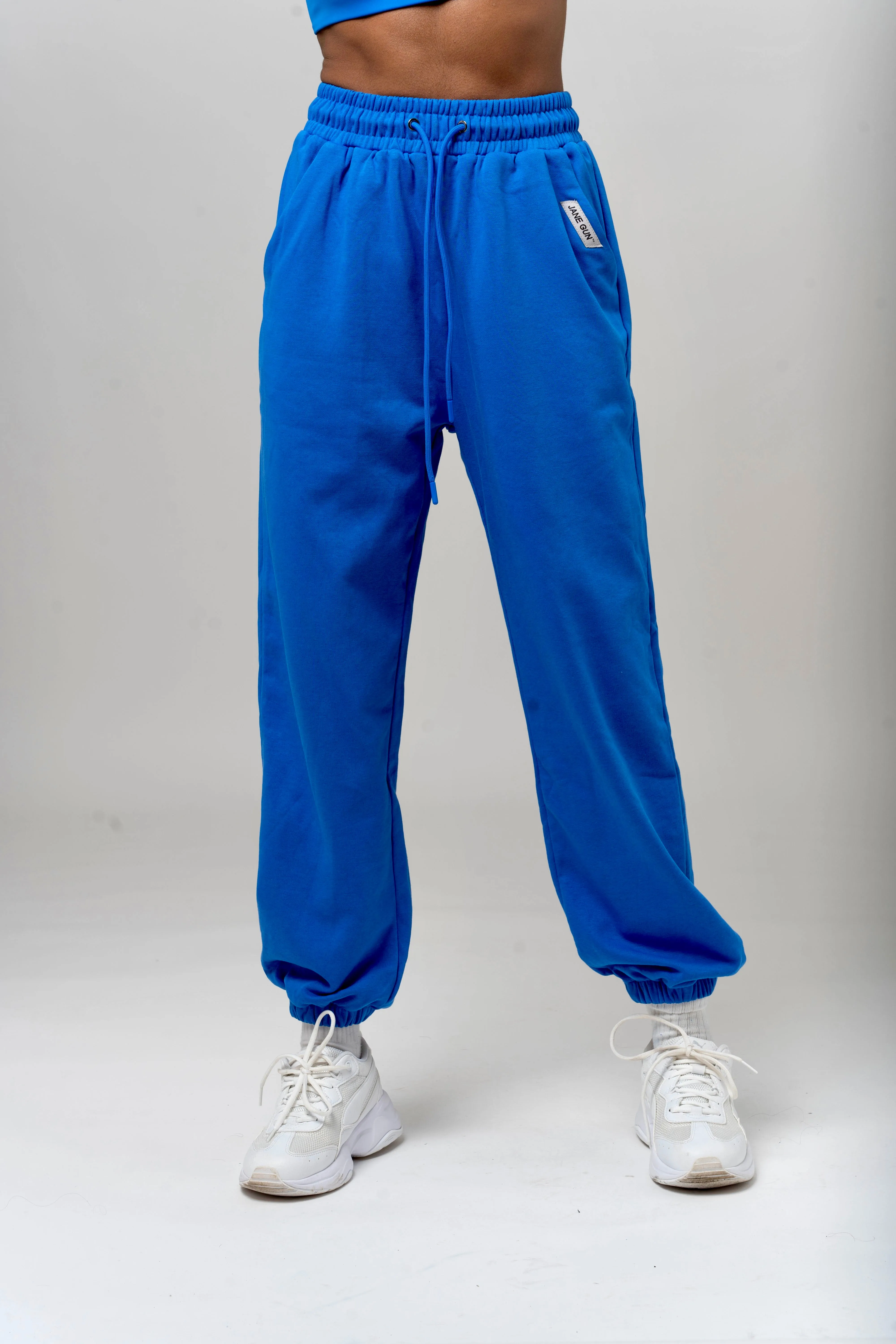 Loose Training Joggers  - Cobalt