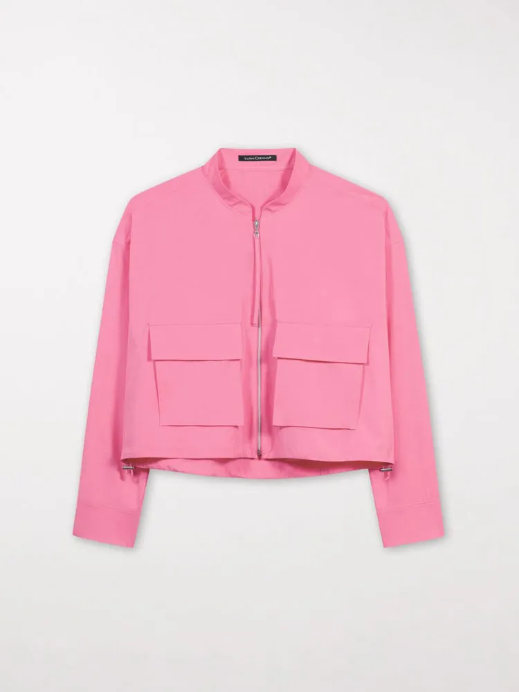 Luisa Cerano Cargo Style Jacket Candy Pink