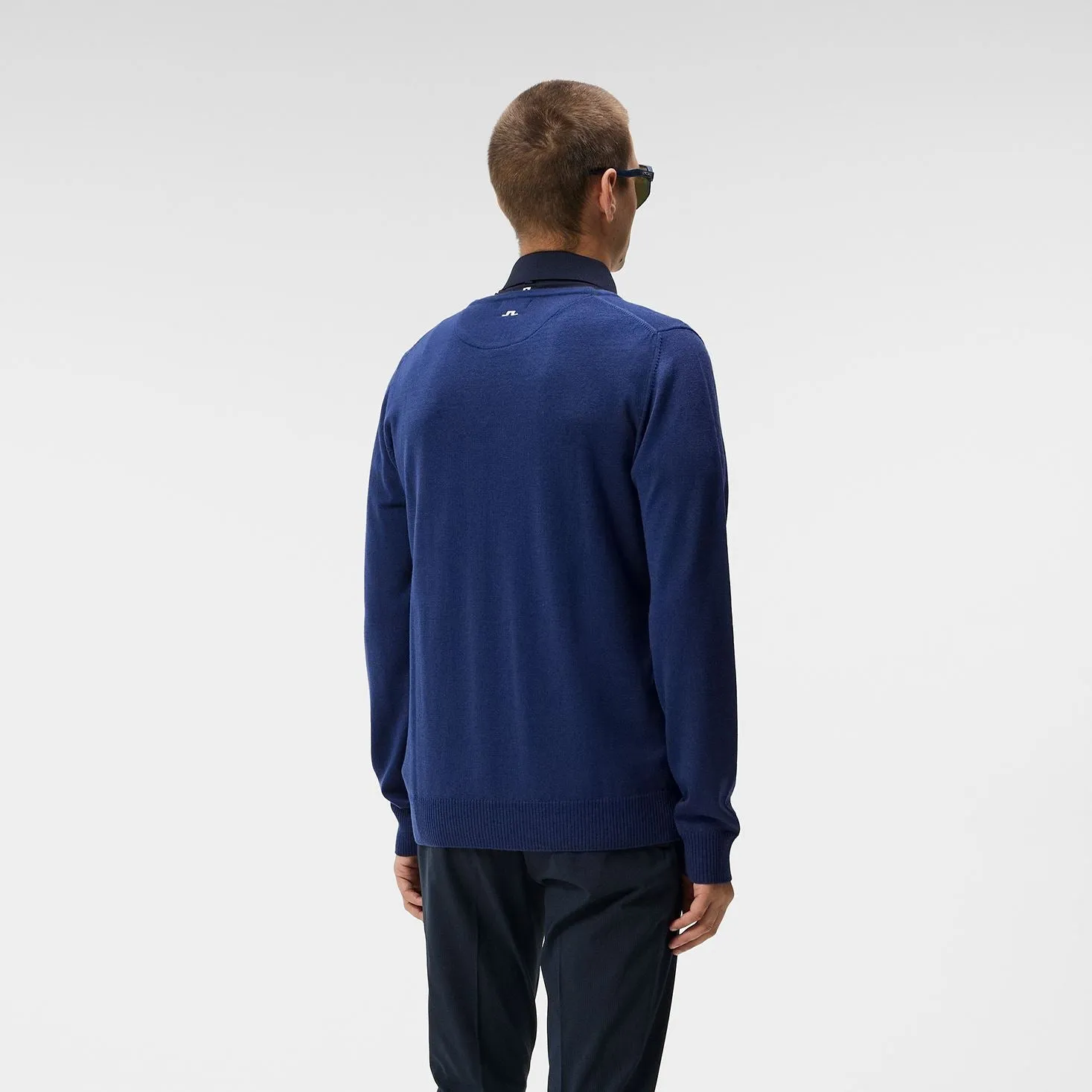 Lymann Knitted Merino Wool Sweater Estate Blue - AW23